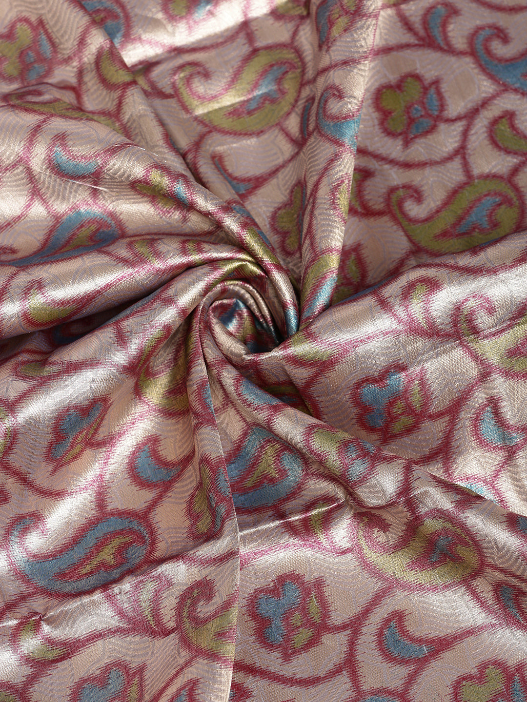 Women Semi Silk Tissue Weaving Saree Blue -SS124
