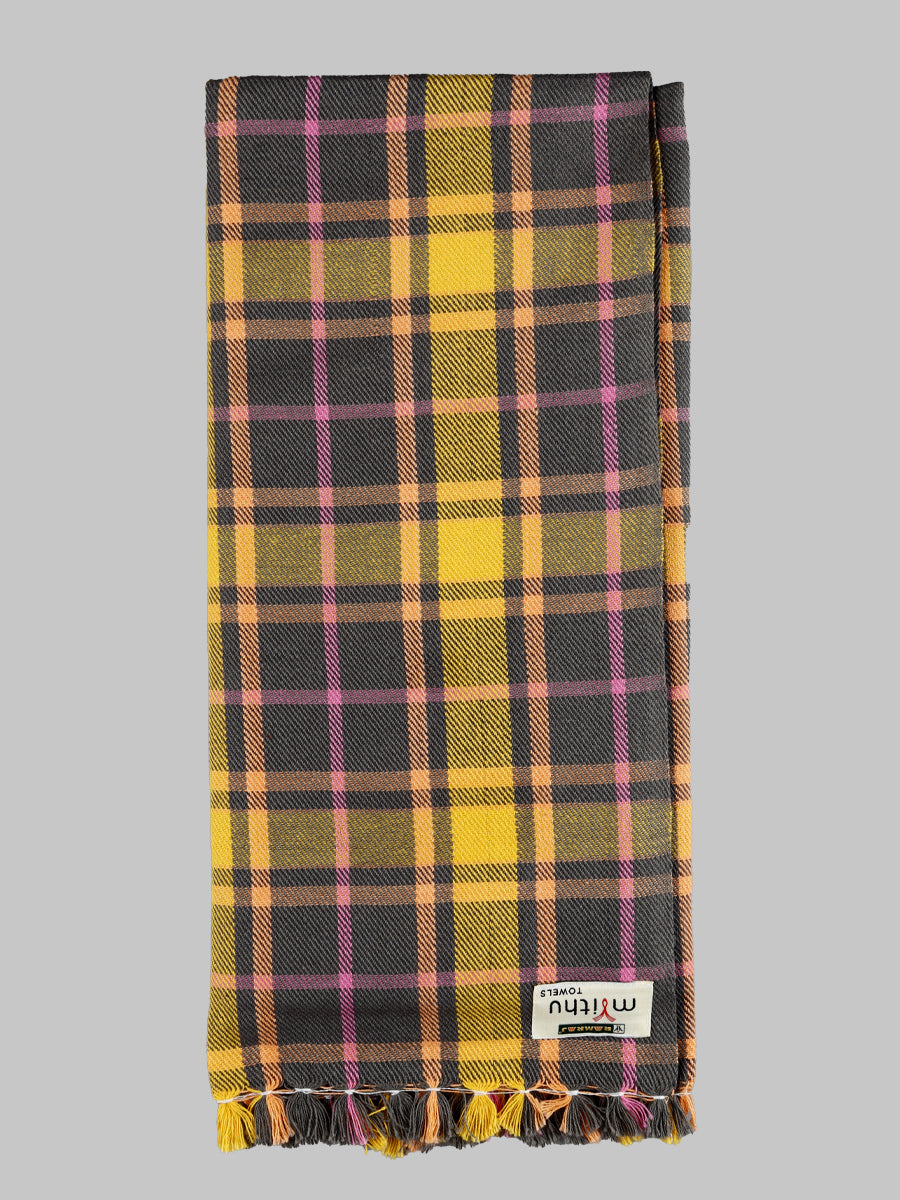 Light Weight Cotton Colour Checked Bath Towel Chapter-Design five