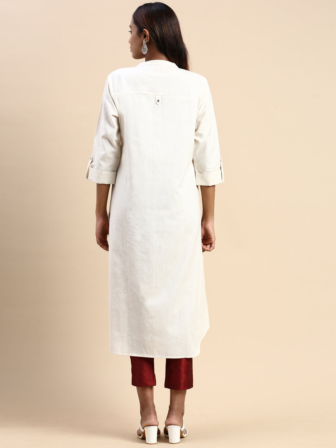 Buy Okhai Snow White Pure Cotton Kurta Pant Set For Women Online –  Okhaistore