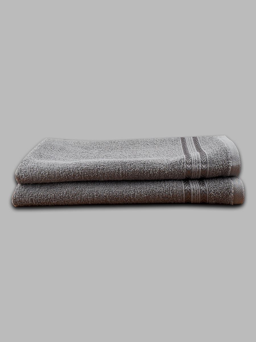 Premium Soft & Absorbent Grey Terry Hand Towel HC5-View three