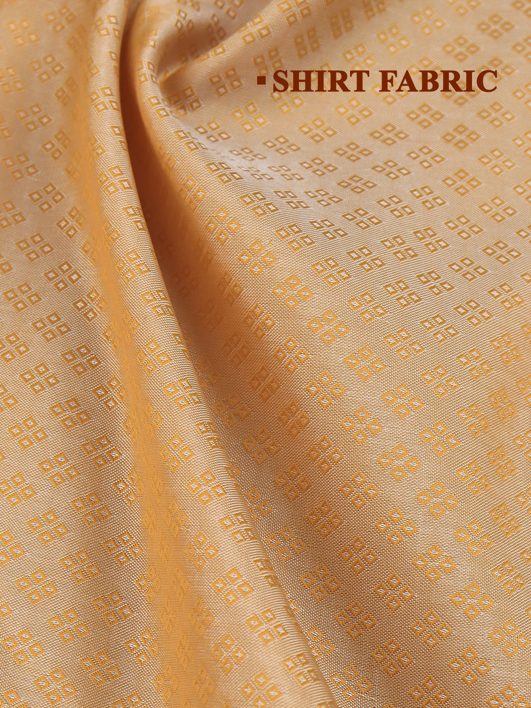 Men Art Silk Dhoti & Shirting Set Orange Mangalakara 140k (2 in 1) M30