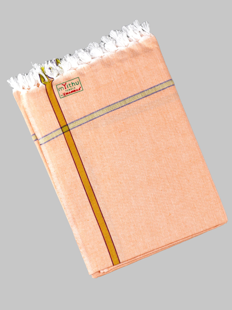 Softest Cotton Colour Plain Bath Towel Haiku-Orange