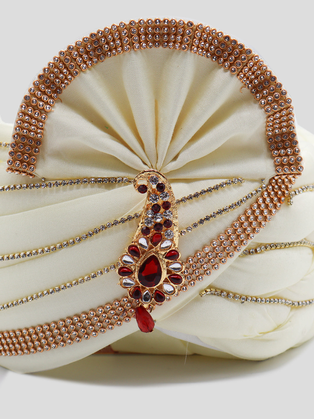 Traditional Silky Style Wedding Turban  - 84