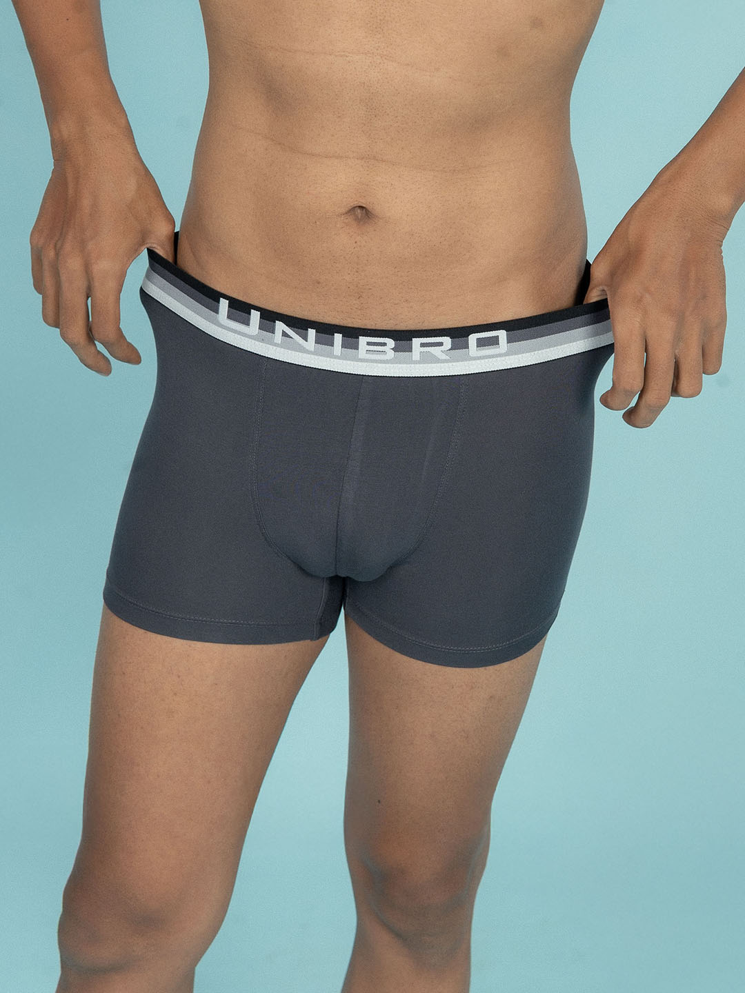 Men TENCEL™ Modal Micro Elastane Stretch Trunk Graphite Grey