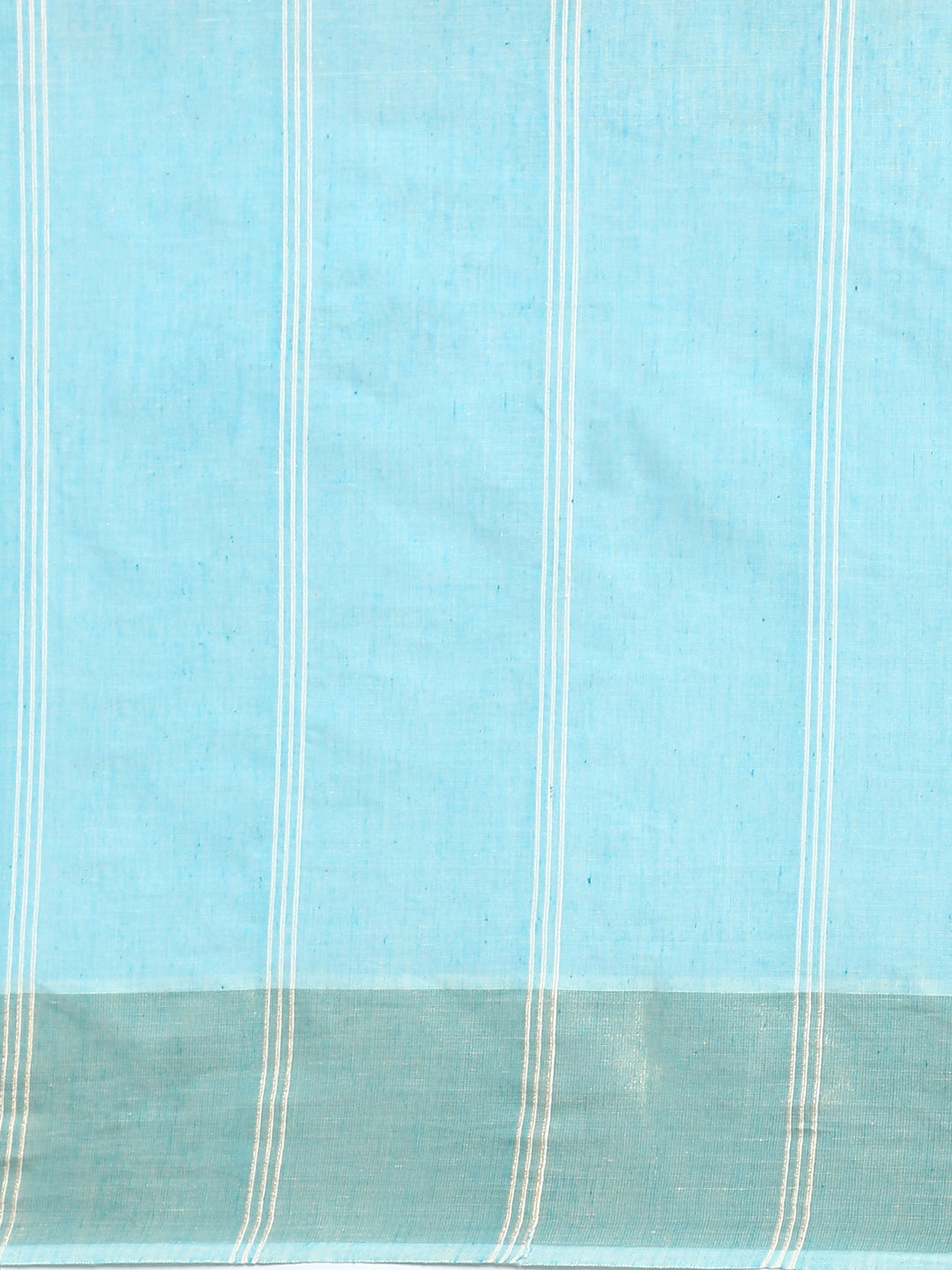 Women Cotton Jute Blue Striped Saree CJS04-Pattern view