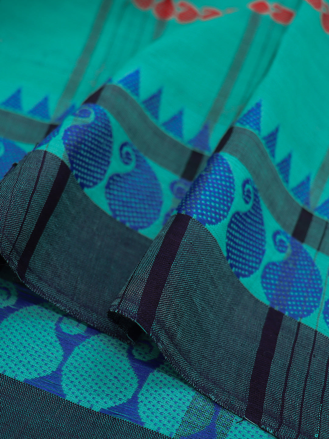 Women Ramar Green Checks Pure Chettinad Cotton Saree PCS229