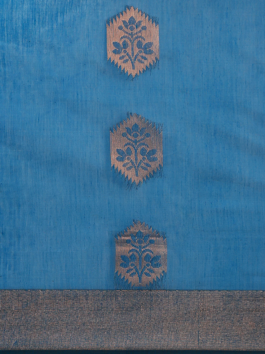 Women Semi Silk Saree Blue SS319