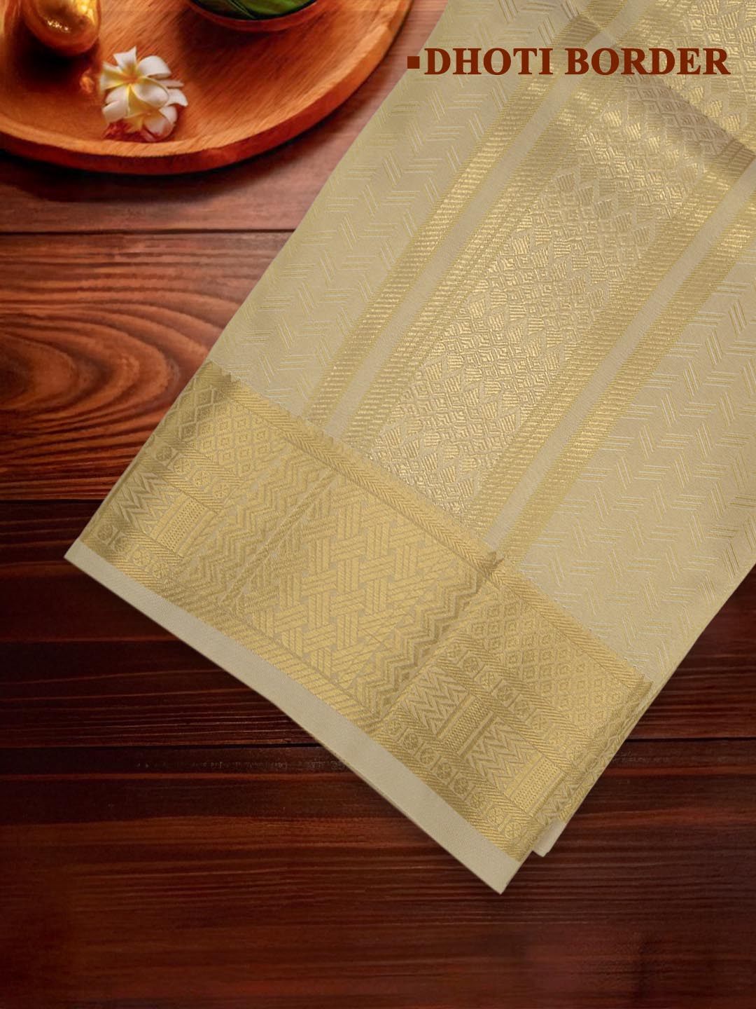 Men Art Silk Dhoti & Shirting Set DJ.Gold Subakalyan (2 in 1) SK06