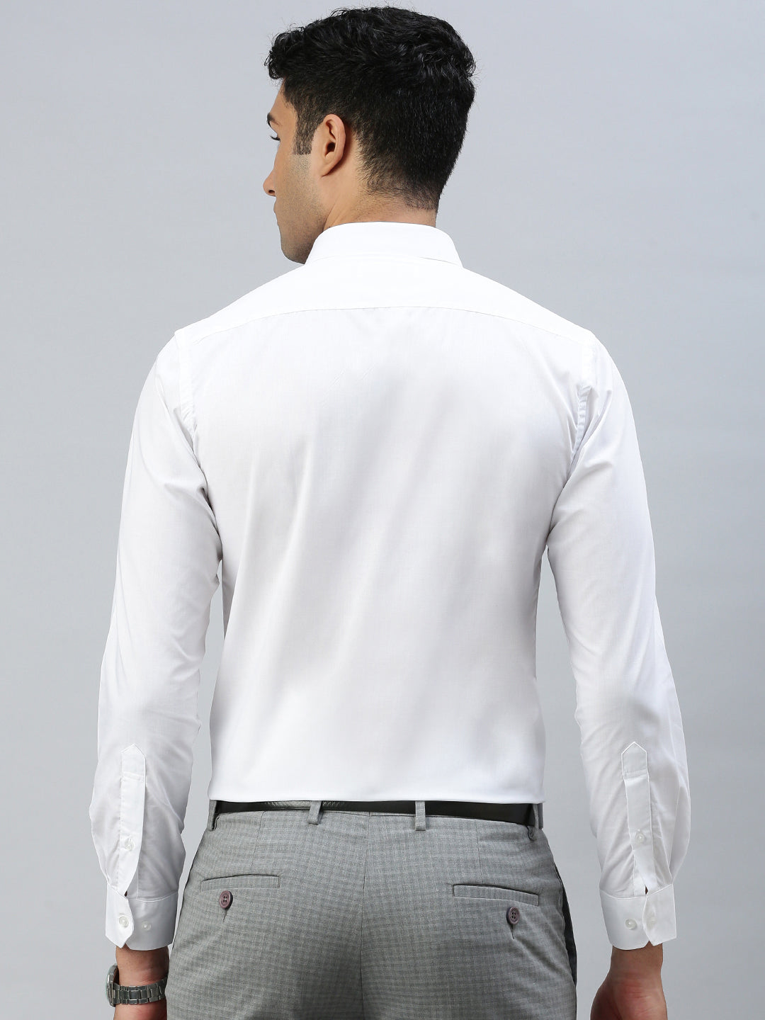 Men Cotton Rich White Shirt_Samrat