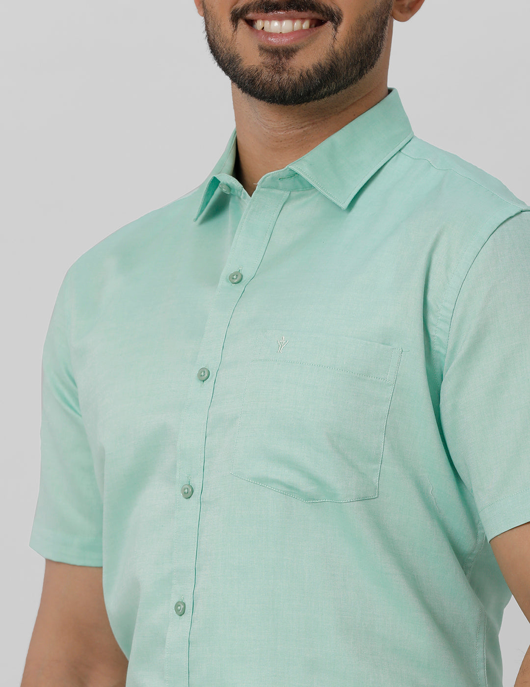 Men Premium Cotton Shirt Green EL GP4