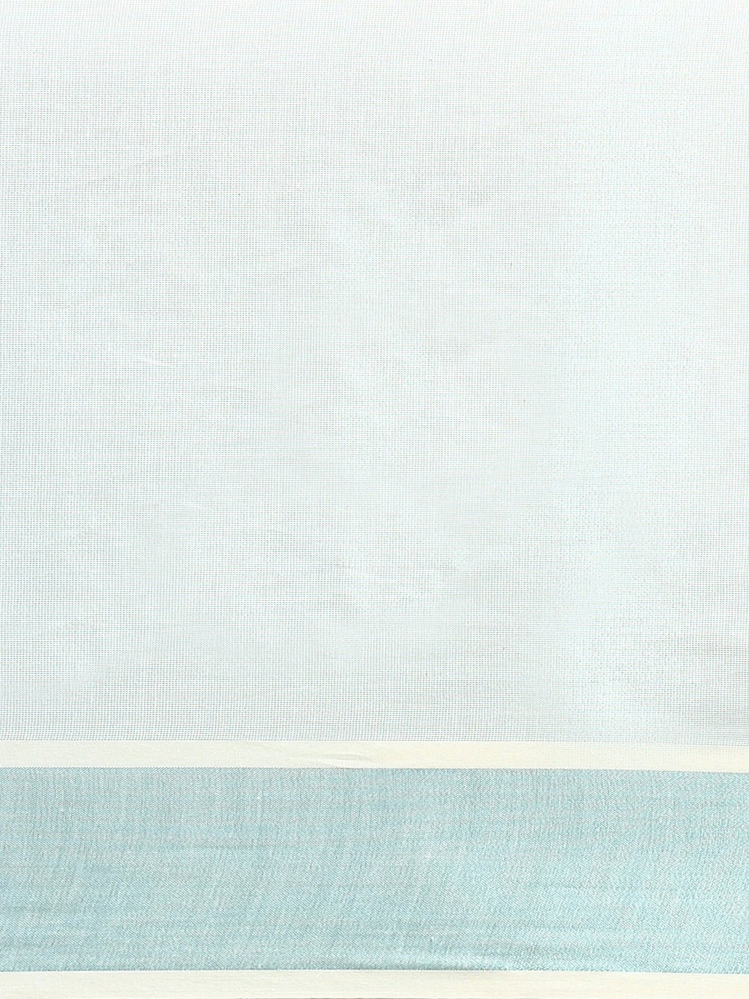 Women Traditional Kerala Tissue Cyan Blue Plain Saree KS217