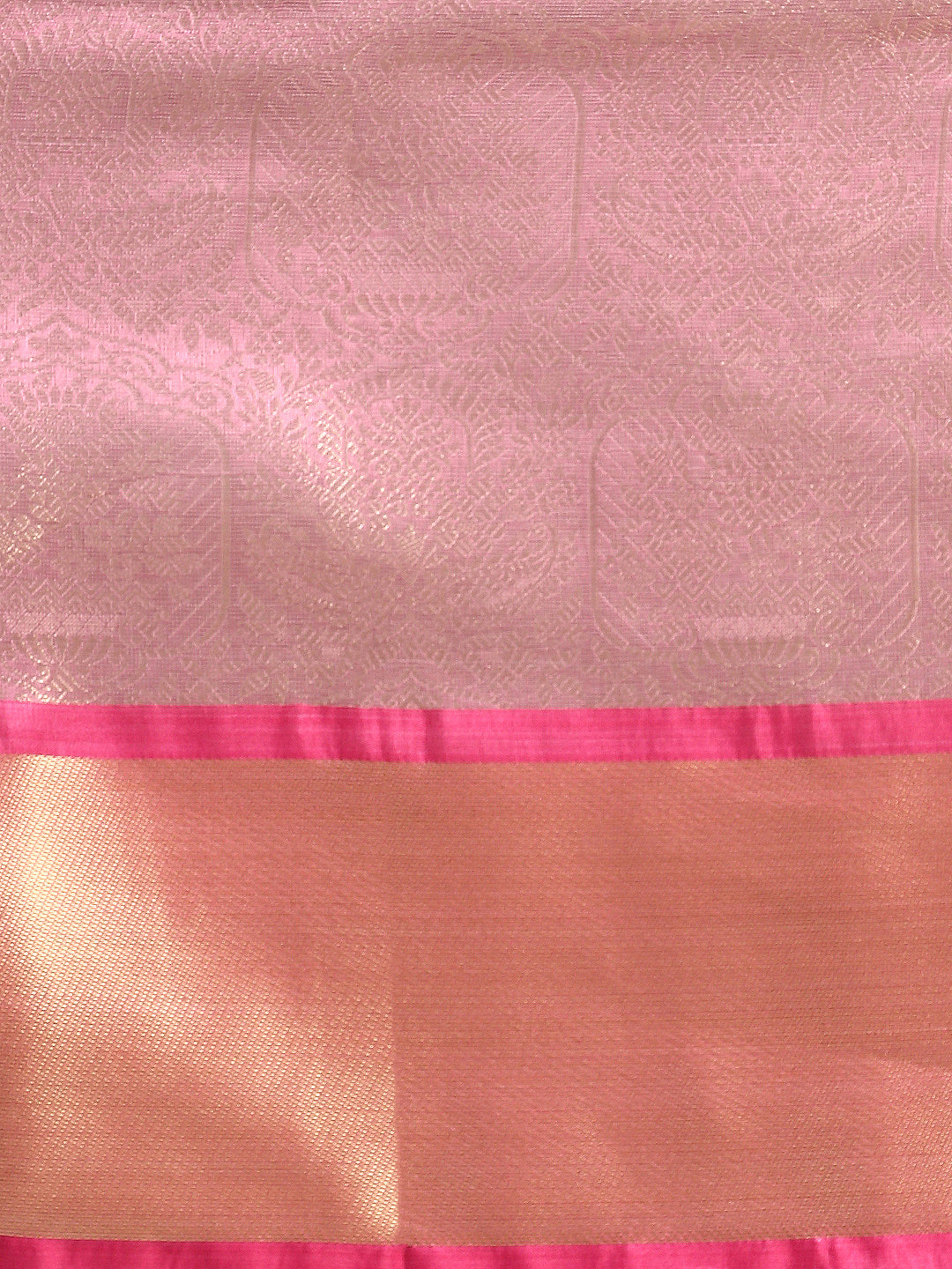 Women Semi Silk Tissue Weaving Saree Pink SS278