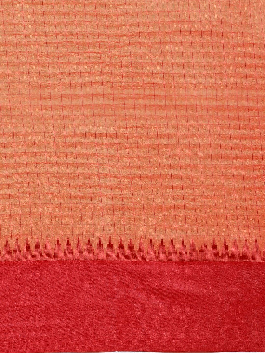 Women Semi Tussar Weaving Saree Orange ST180