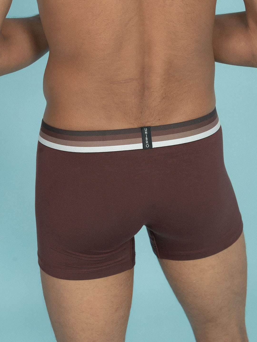 Men TENCEL™ Modal Micro Elastane Stretch Trunk Coffee Brown