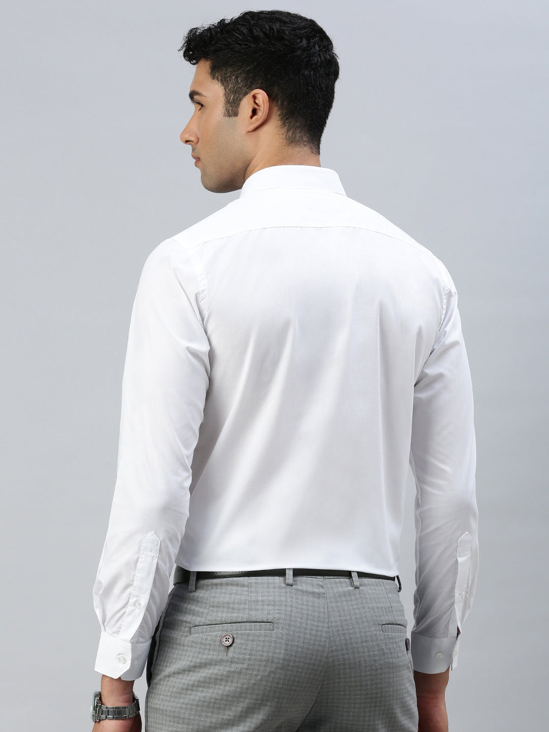 Men Cotton Rich White Shirt Trendy