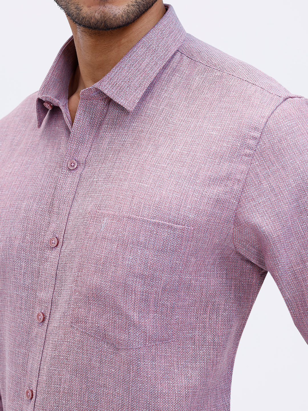 Men Cotton Rich Shirt Purple Green Trendy 12 YL6