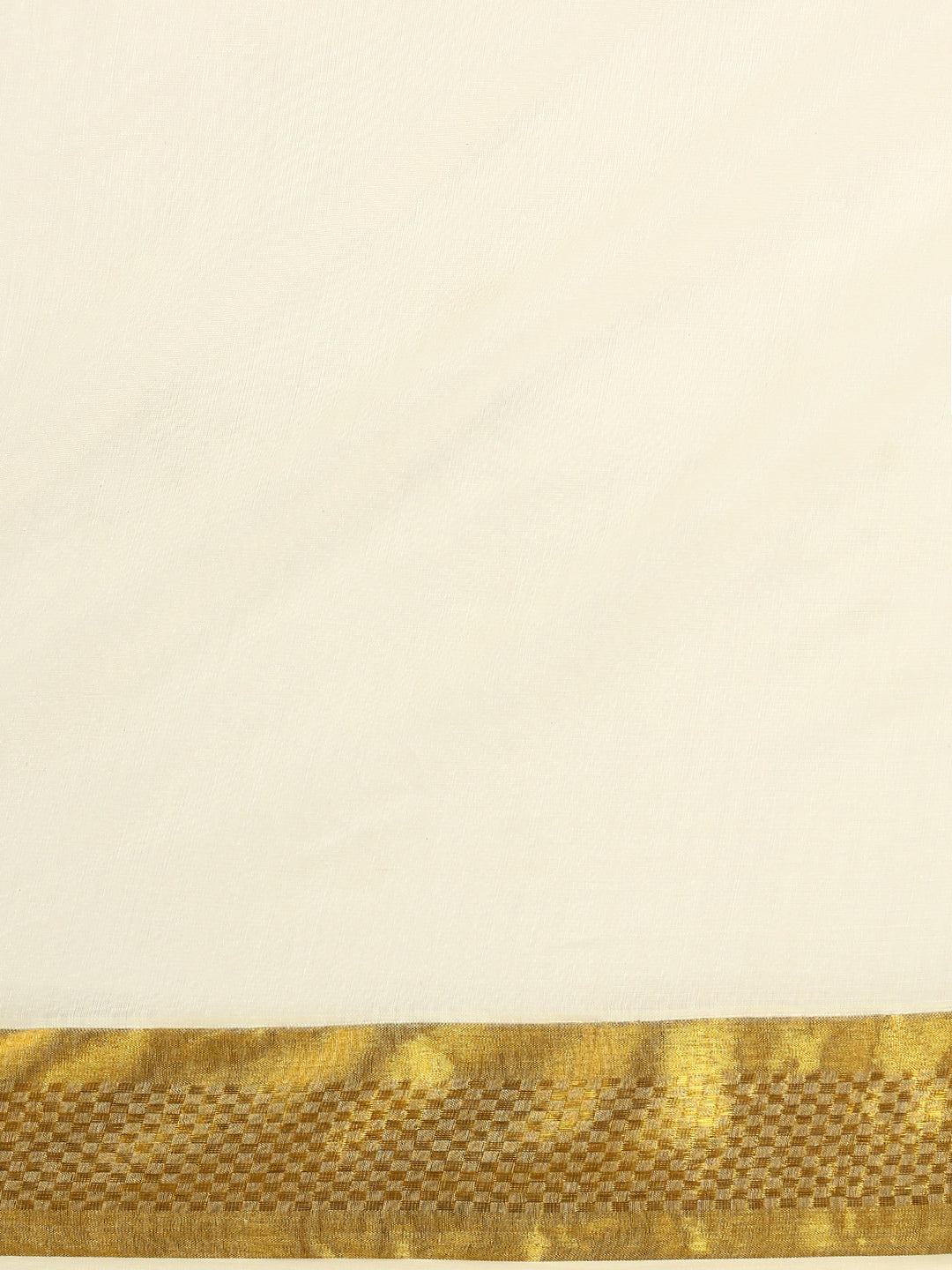 Kerala Cream Saree with Gold Jari Border KS137