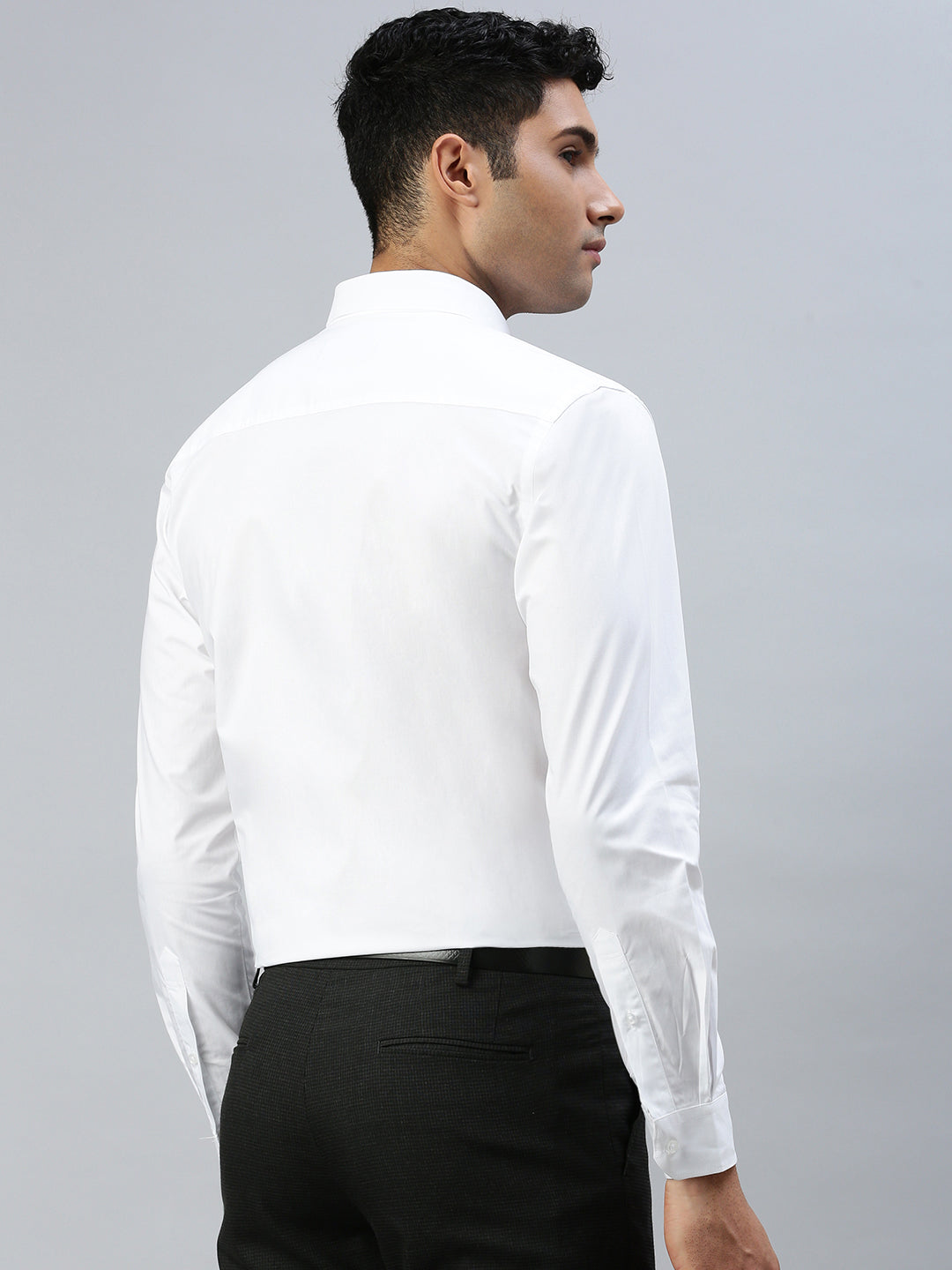 Men 100% Pure Cotton White Shirt