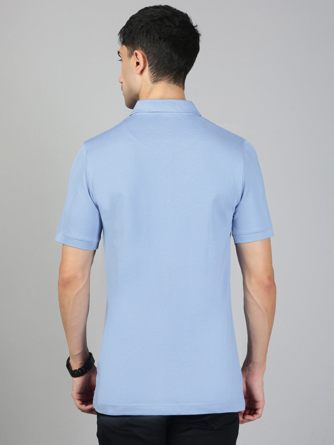Men Cotton Rich Smart Fit Expert Polo T-Shirt Blue EP34
