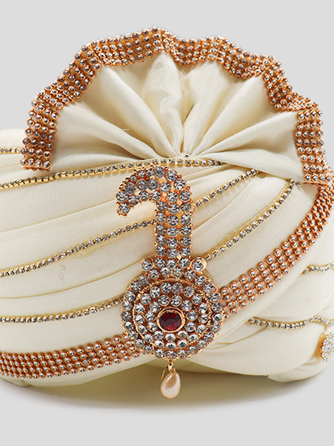 Traditional Silky Style Wedding Turban  - 85