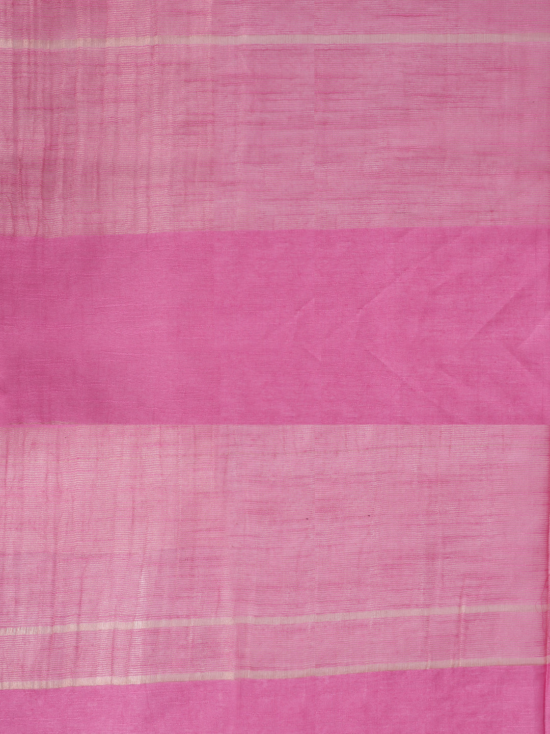 Women Semi Tussar Dark Pink Striped Saree ST360
