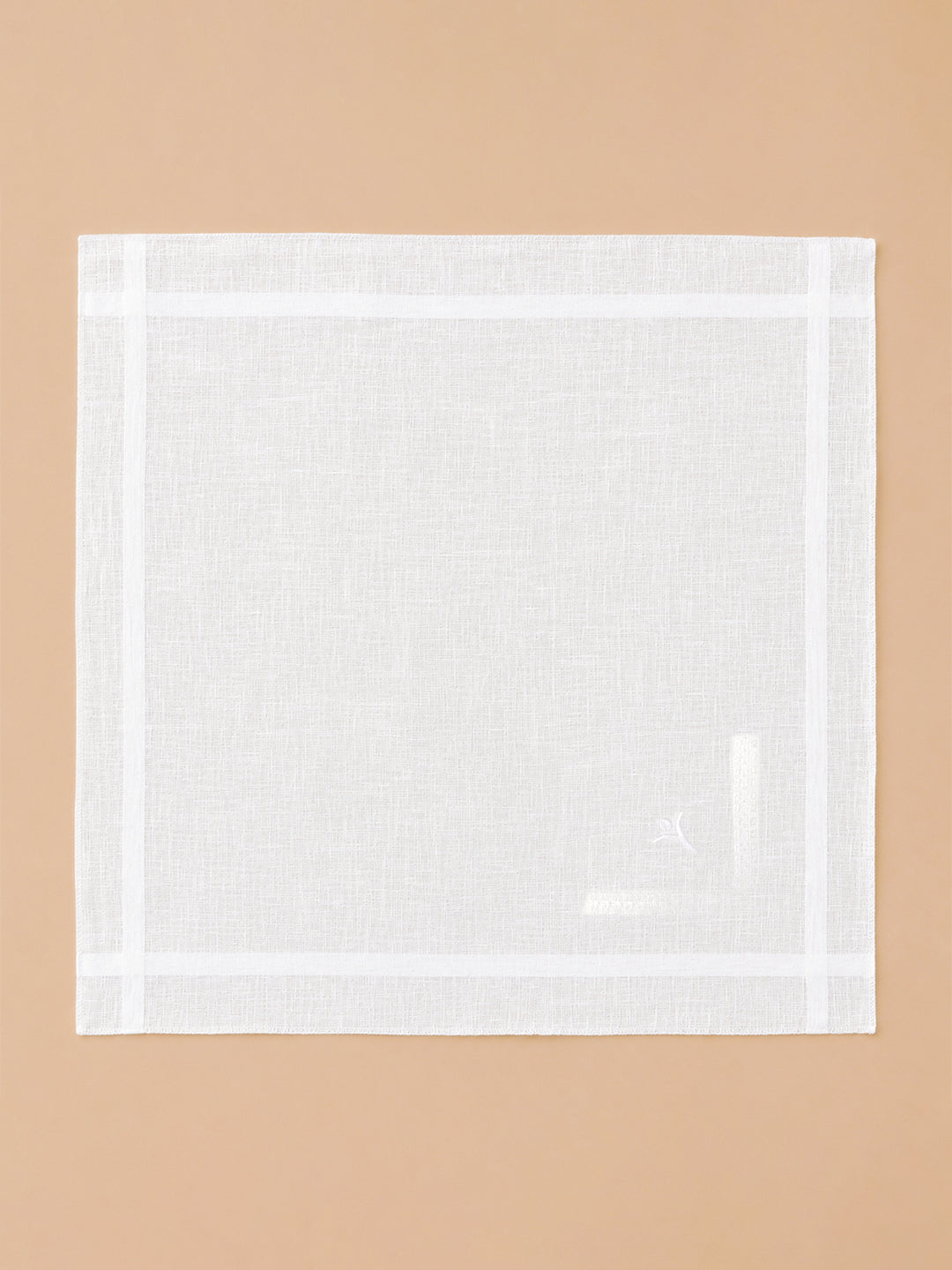 Premium Pure Linen White Hand Kerchief Set (5 in 1)