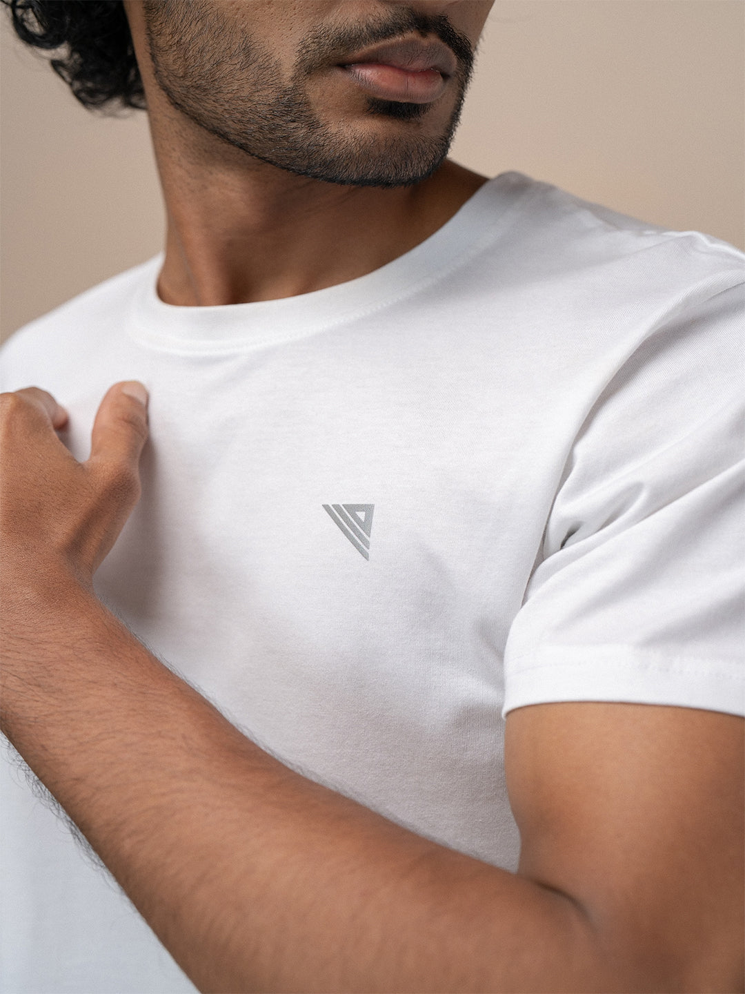 Men 100% Cotton Smart Fit Expert Tee White ET13