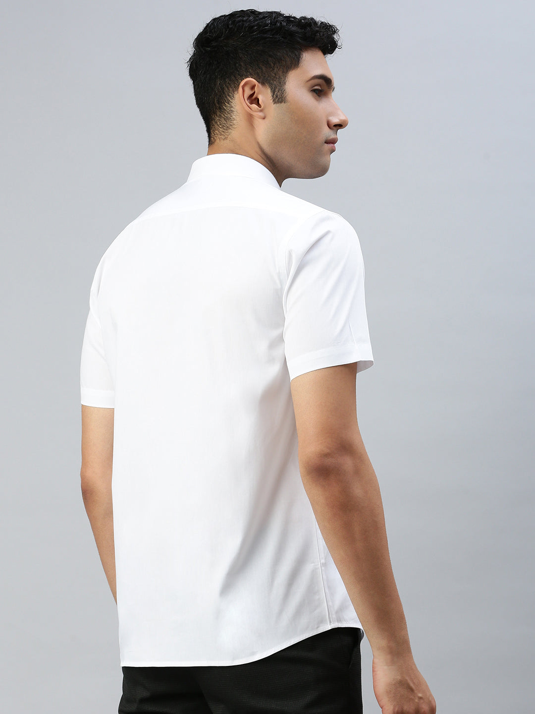 Men Smart Fit 100% Cotton White Shirt White Trend