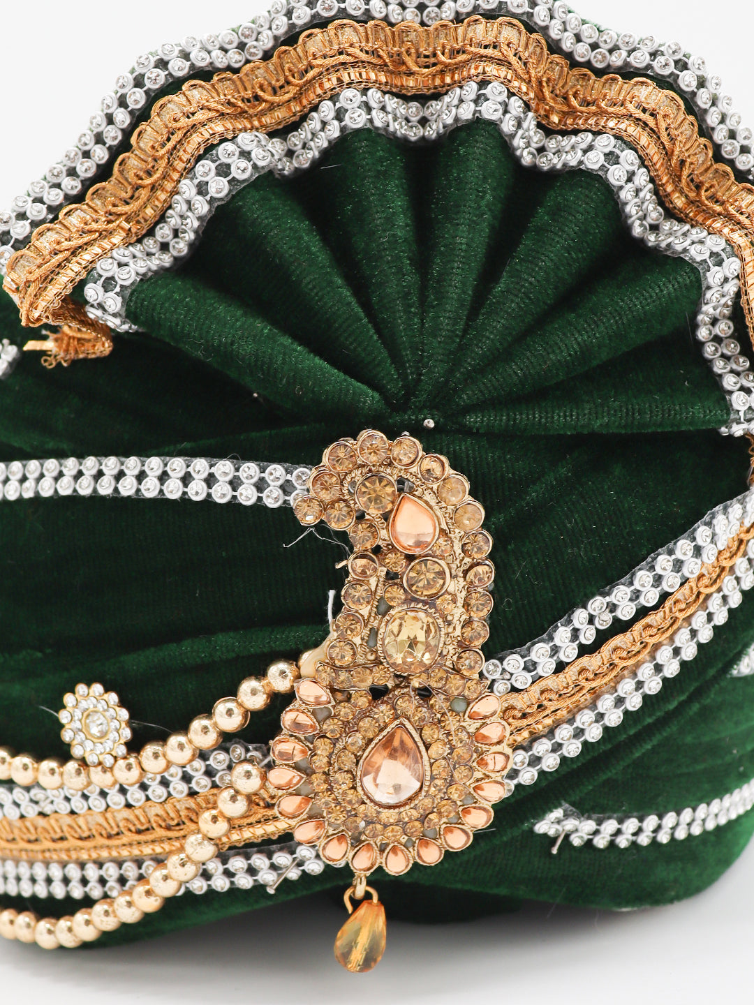 Traditional Silky Style Wedding Turban  - 118