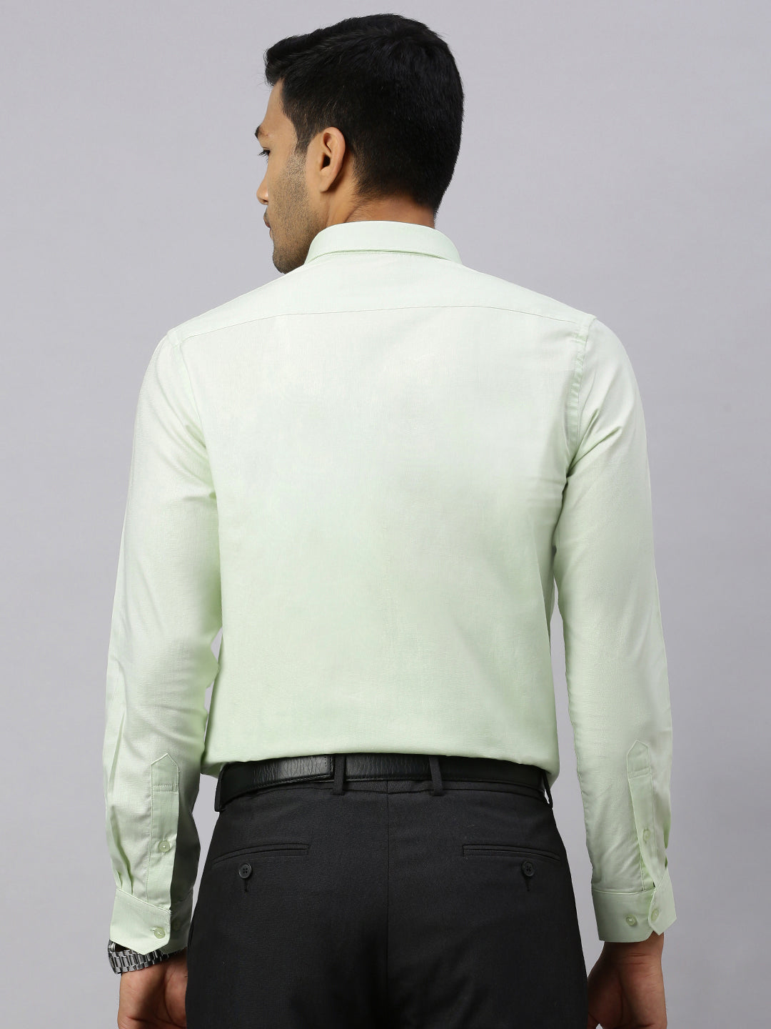 Mens Full Sleeve Smart Fit Pale Green Classic Shirt
