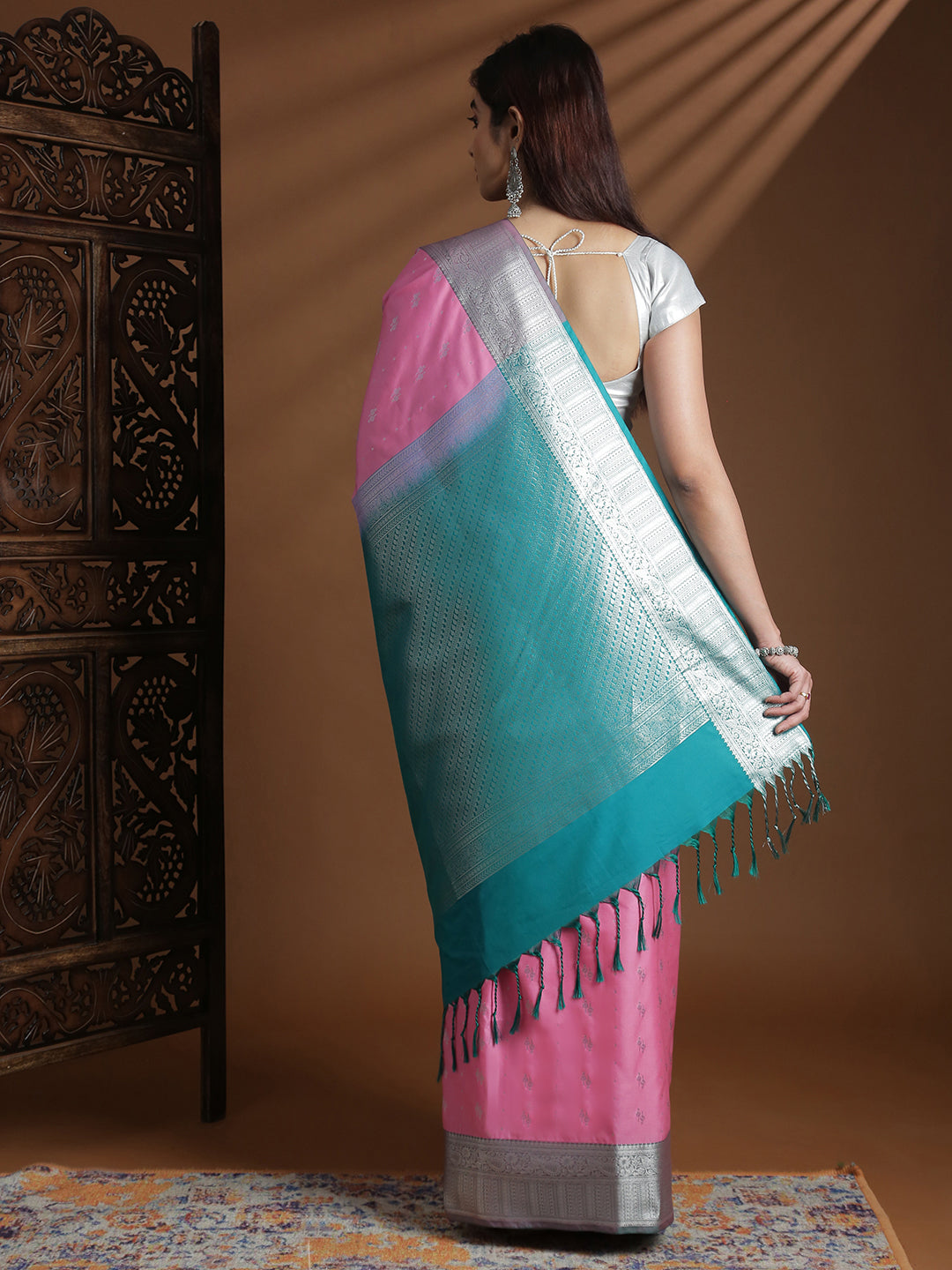 Women Soft Silk Saree Light Pink SS408