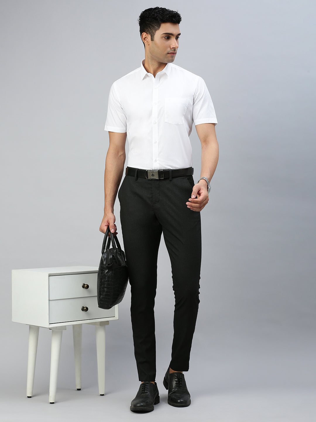 Mens Anti-Viral Cotton Care White Shirt