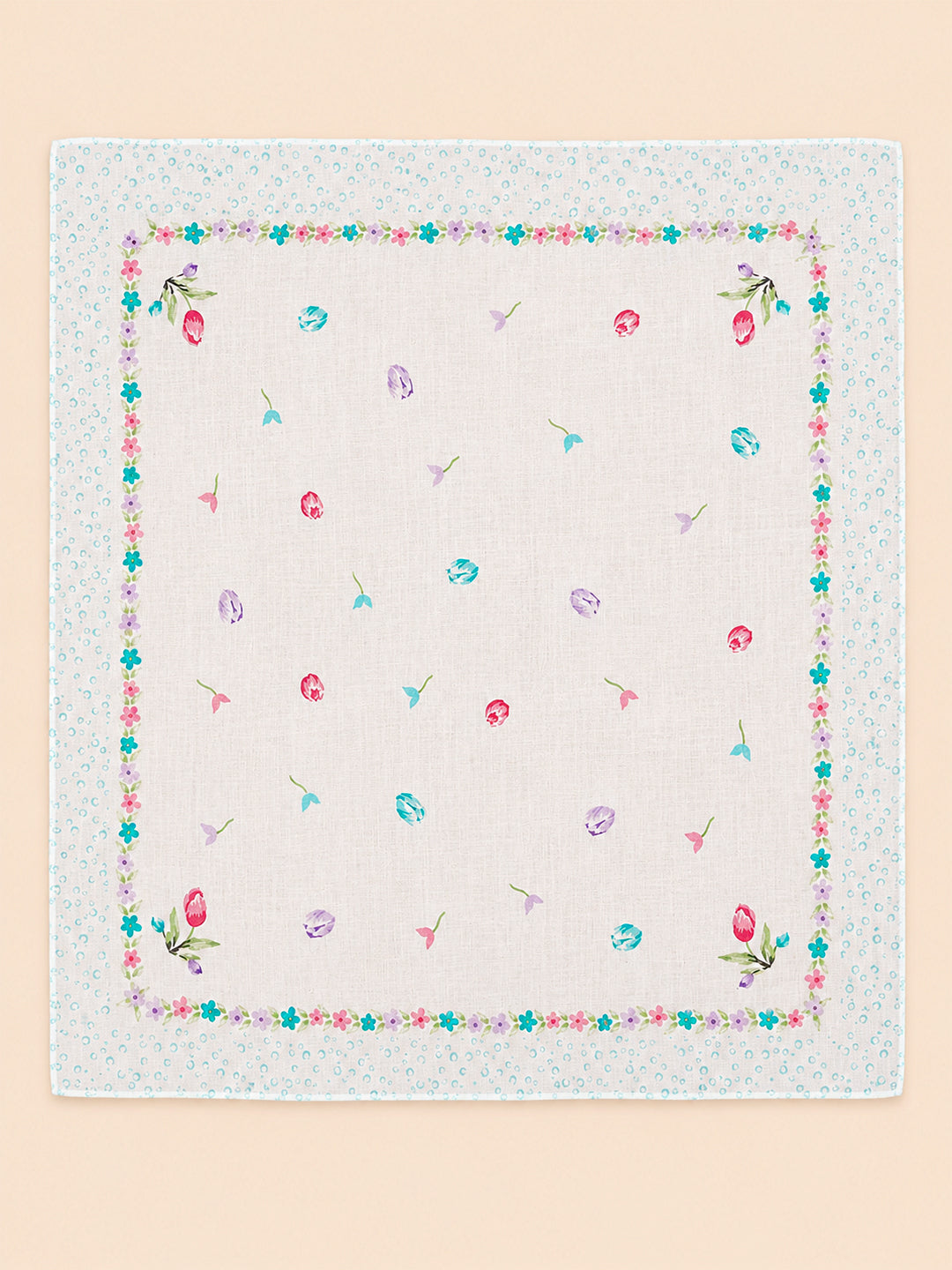 Women’s Assorted Color & Printed Cotton Handkerchief(Pack of 6)