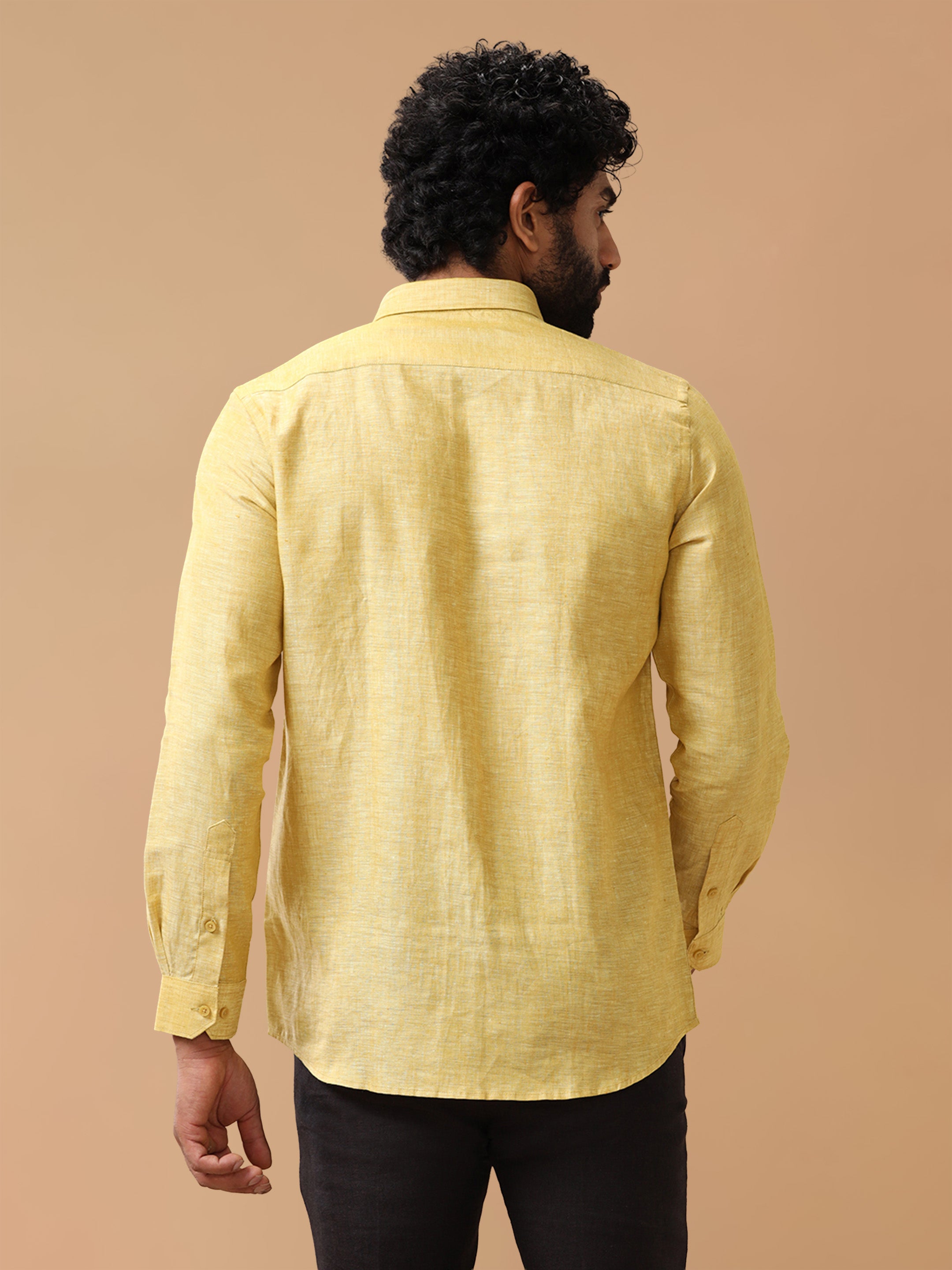 Pure Linen Buttercup Smart Fit Shirt L91