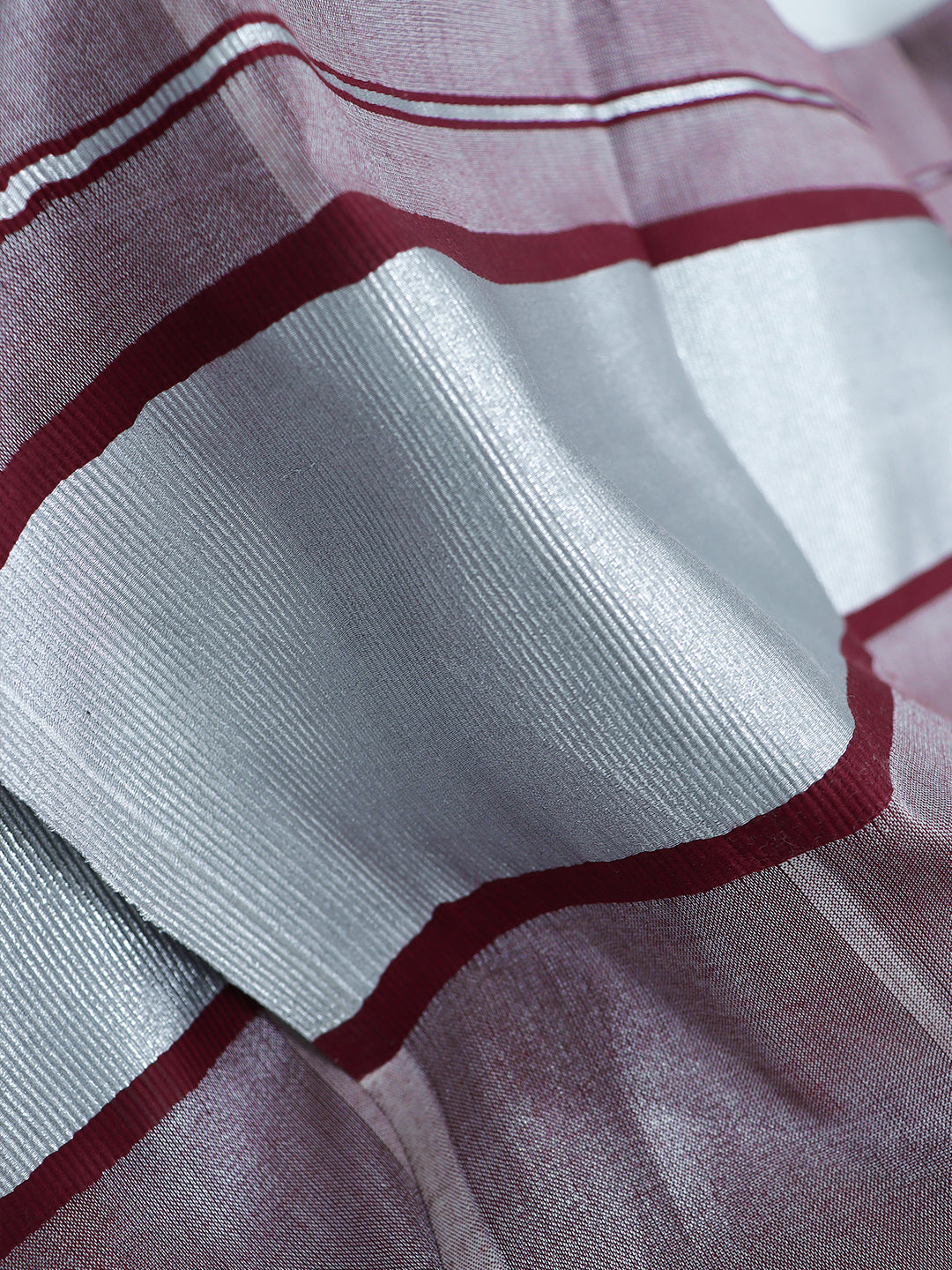 Men Tissue Silver Jari Border Panchakacham with Angavasthram Set (9+5) Gangotri GGC03