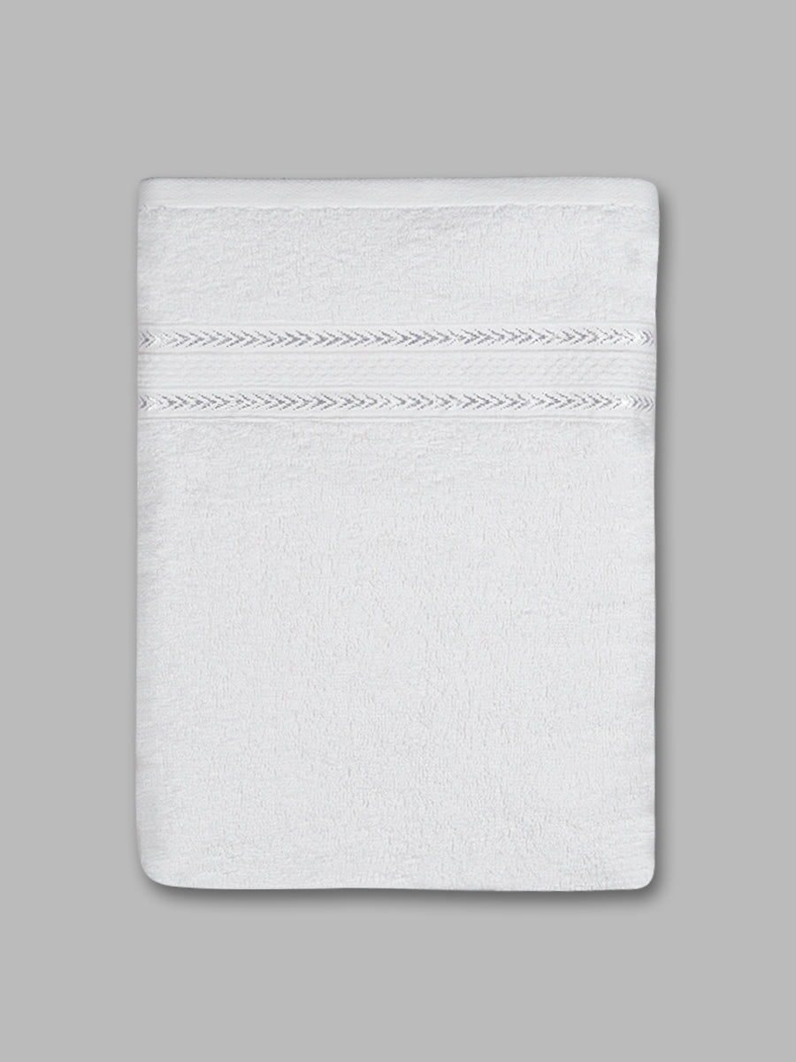 Highly Absorbent & Quick Dry Cotton Bamboo Terry Towel Set – Cream Hand, Face & Bath Towels (Pack of 3)