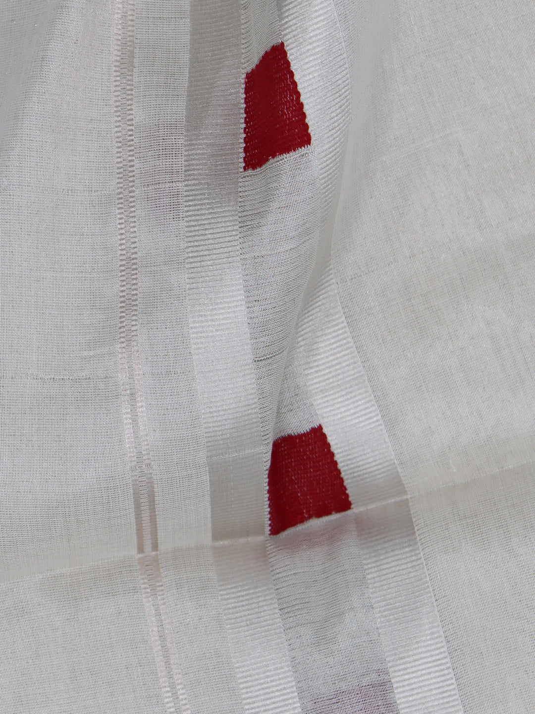 Men Premium Handloom Tissue Silver Dhoti with Fancy Border HLM81