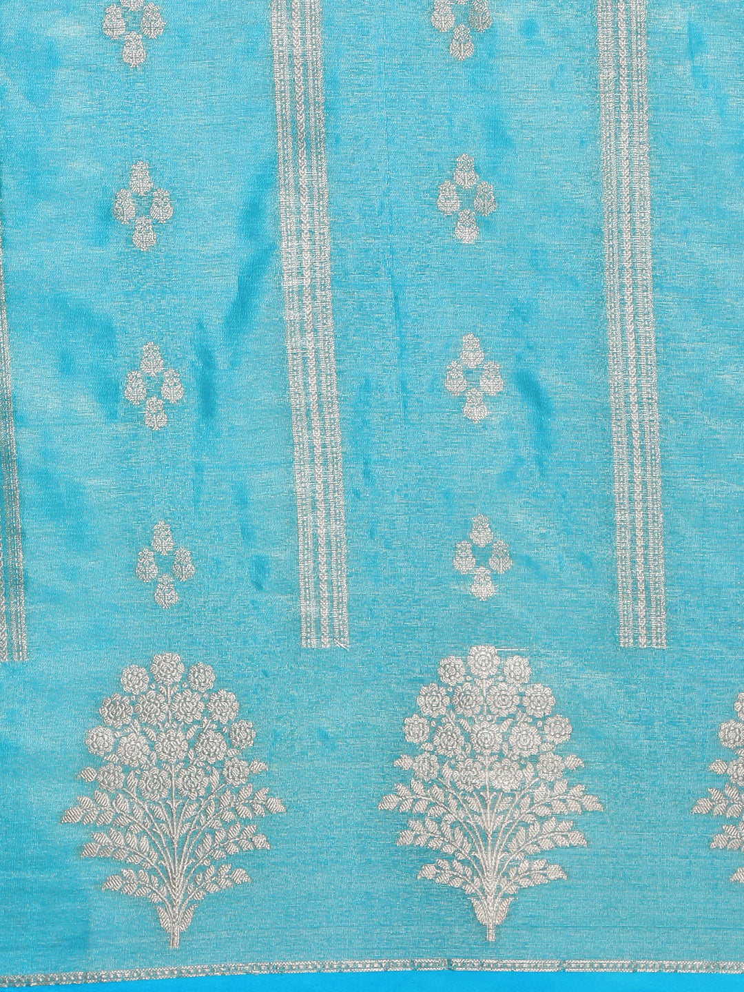 Couple Combo Shirt & Dhoti Set with Saree Blue SS322