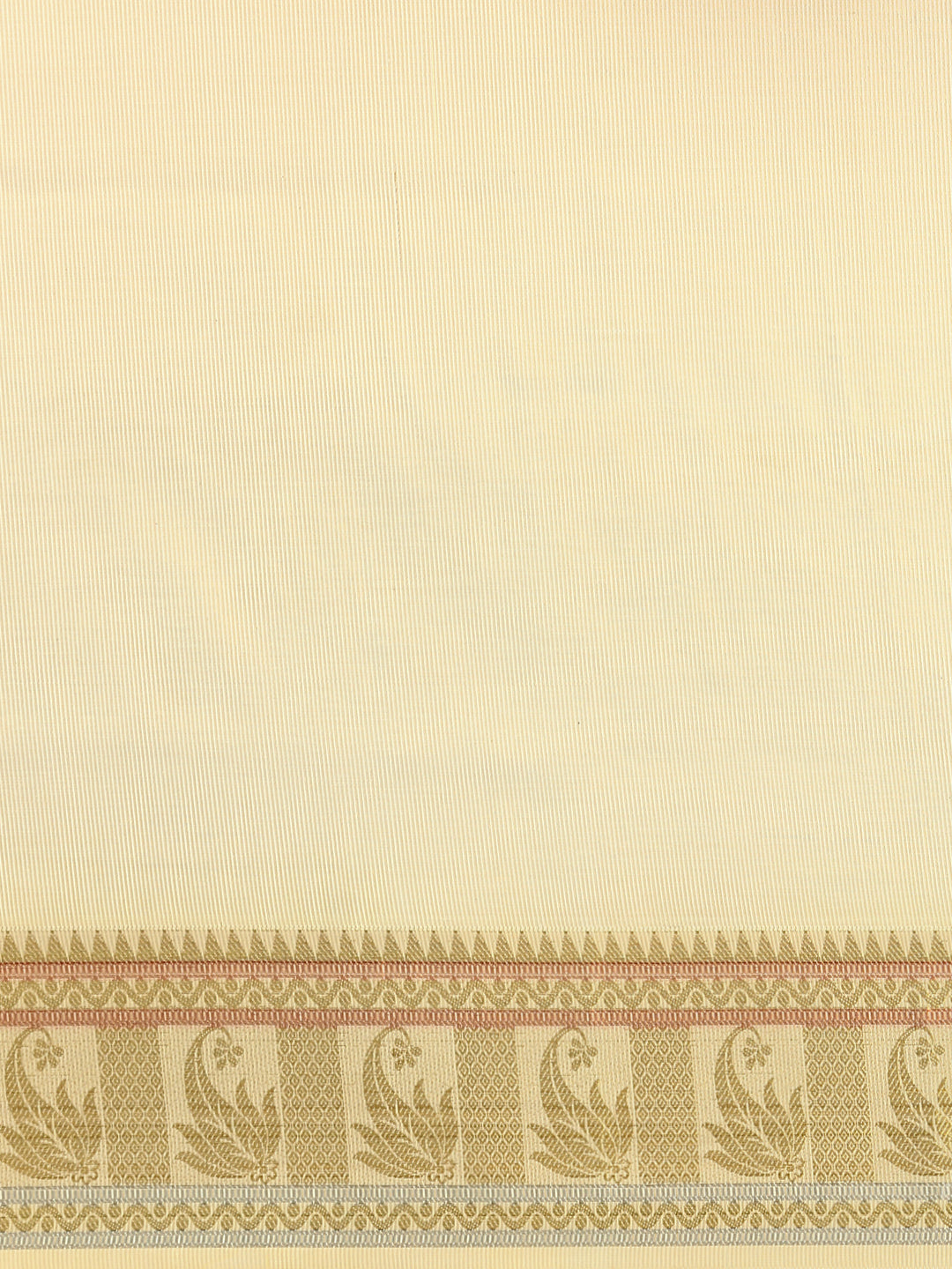 Kerala Cream Saree with Gold Jari Border KS134