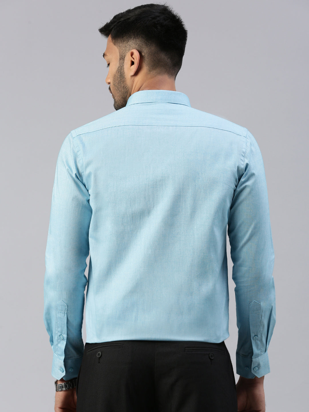Men 100% Cotton Smart Fit Shirt Blue CL6 GD6