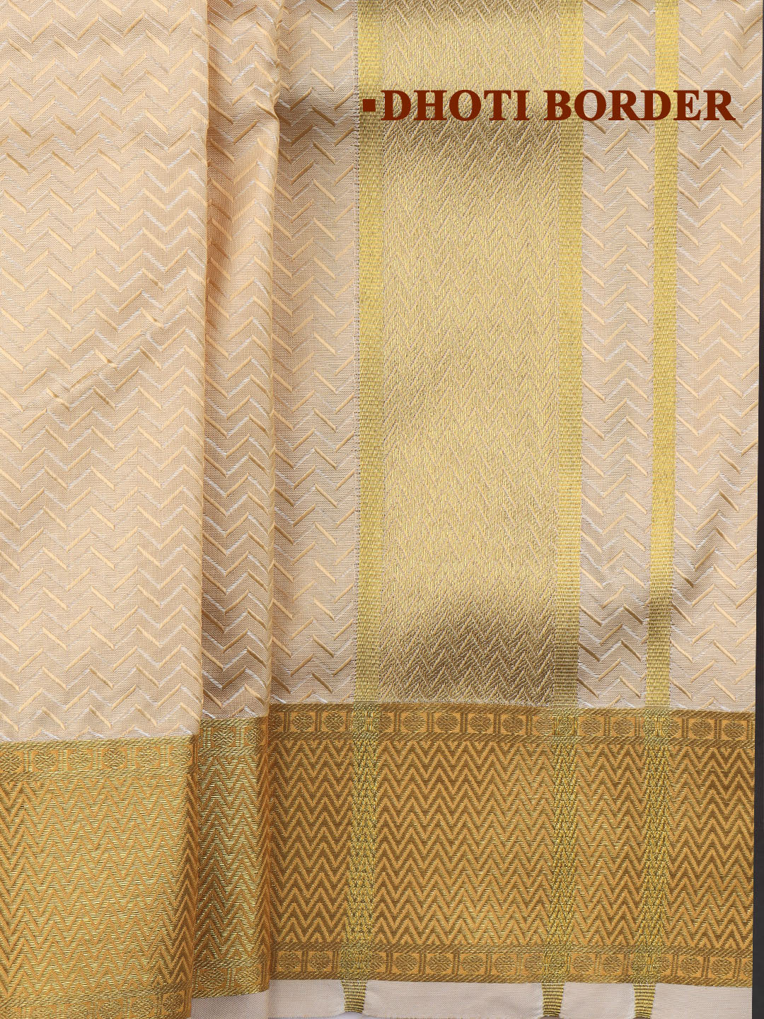 Men Art Silk Dhoti & Shirting Set Peach Mangalakara 140k (2 in 1) M31