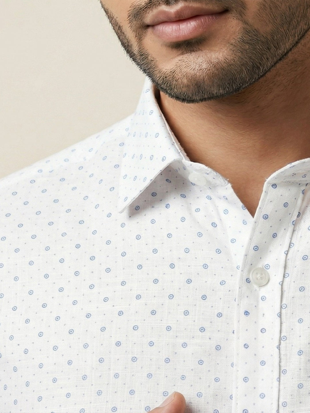 Men Cotton Rich Printed Shirt T66 APT13