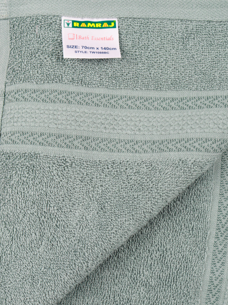 Premium Soft & Absorbent Green Terry Bath Towel BC4