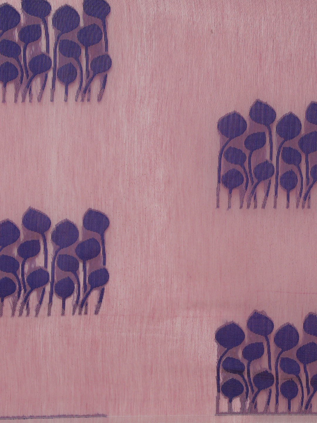 Women Kora Cotton Light Purple Saree SK114