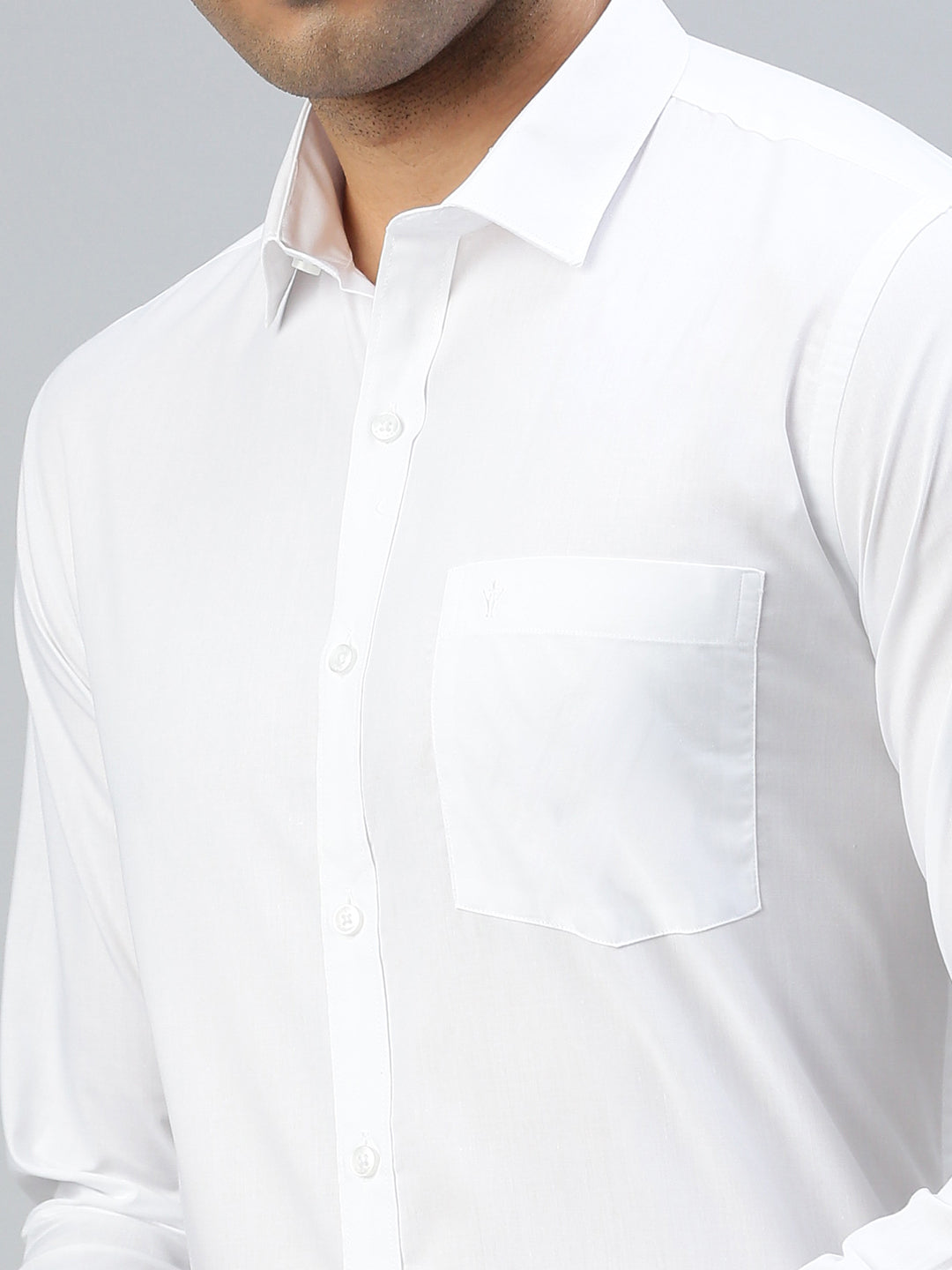 Men Cotton Rich White Shirt Expert