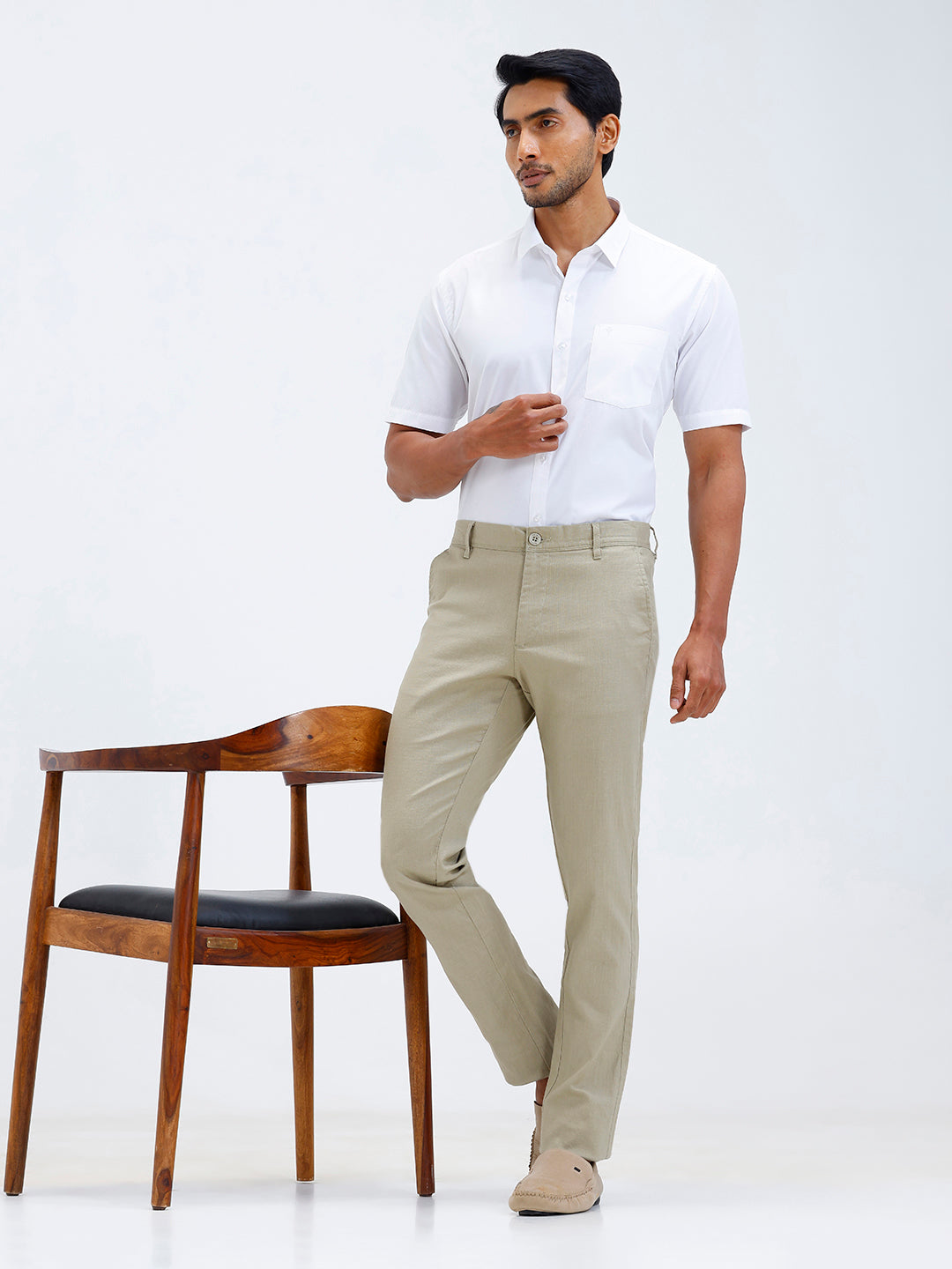 Mens Cotton Rich Half Sleeves Shirt and Pants Combo TR15505