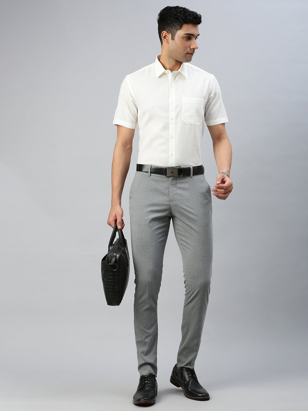 Men Cotton Cream Shirt  Celebrity 2