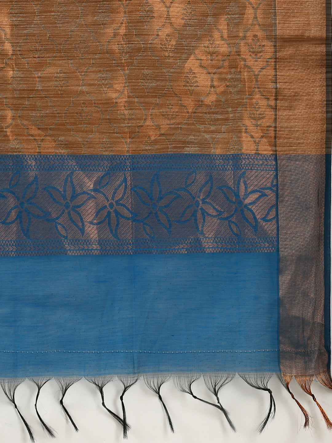 Women Semi Silk Saree Blue SS319