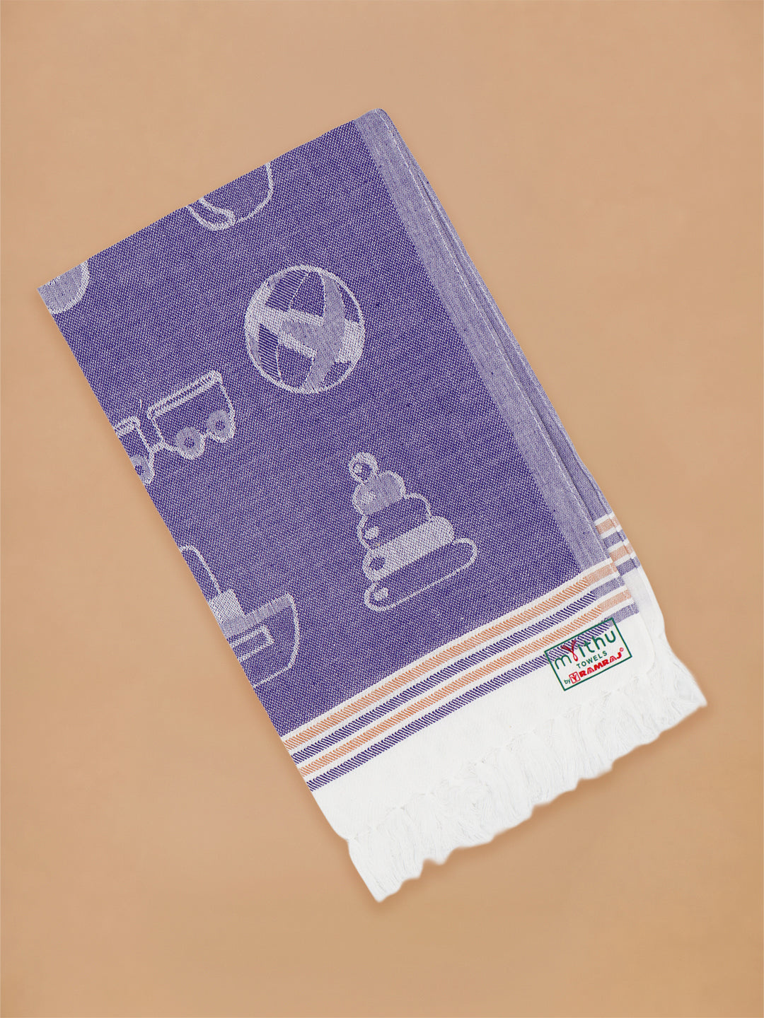 Kids Soft Cotton Printed Hand Towels (Pack of 5)