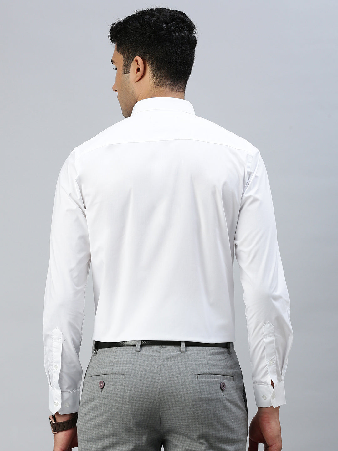 Men Uniform Wrinkle Free White Shirt Full Sleeves